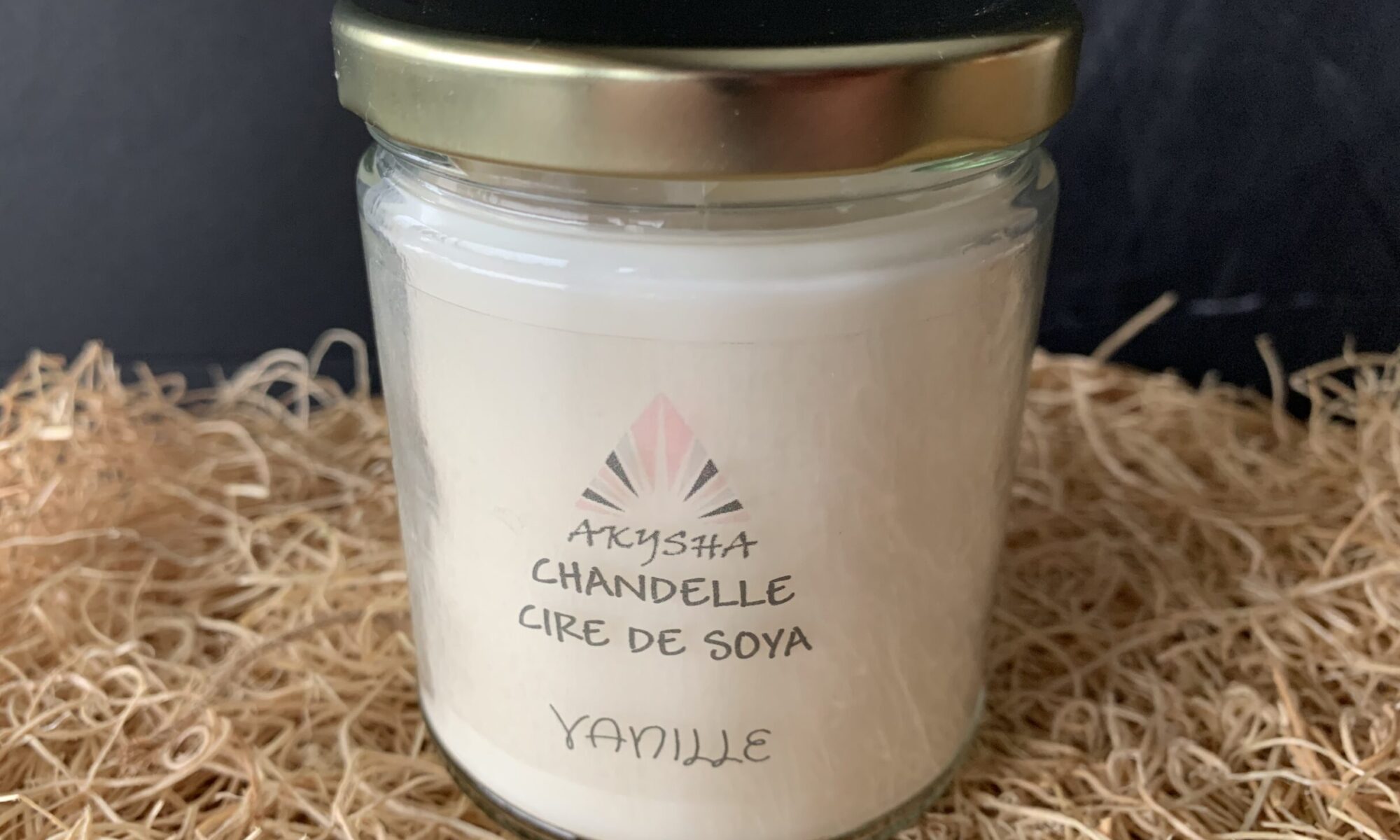 Chandelle de cire de soya - Vanille